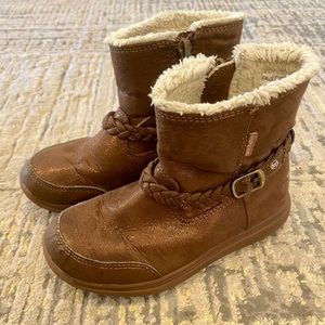 Stride Rite Sparkle Brown Toddler Ankle Boot